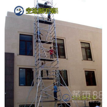 深圳龙华附近租铝合金脚手架厂,空达铝合金快装脚手架登高直爬梯